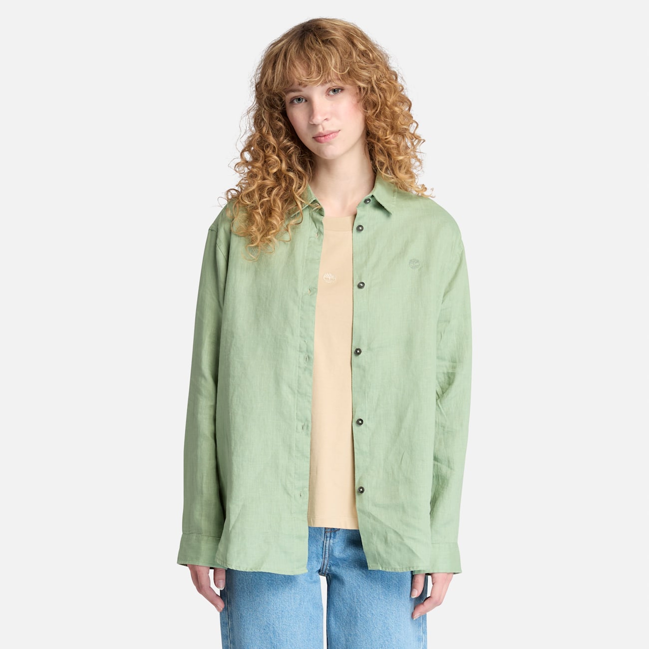 Camicia Elegante da Donna in Lino Timberland Camicia Elegante da Donna in Lino Timberland - Fresca e Traspirante