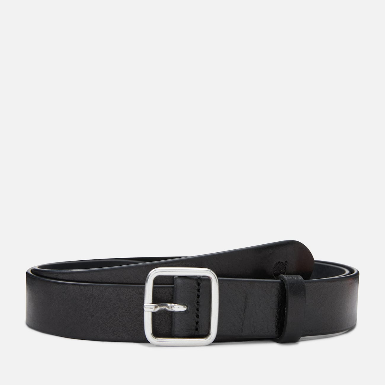 Cintura da Donna Timberland in Pelle Bovino con Dettaglio Intrecciato Cintura 30 mm da Donna in Pelle Nera Timberland con Dettaglio Intrecciato