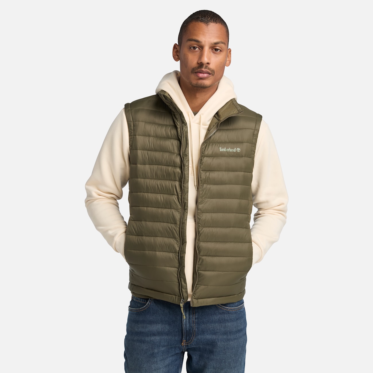 Timberland Gilet Uomo Verde Axis Peak Impermeabile