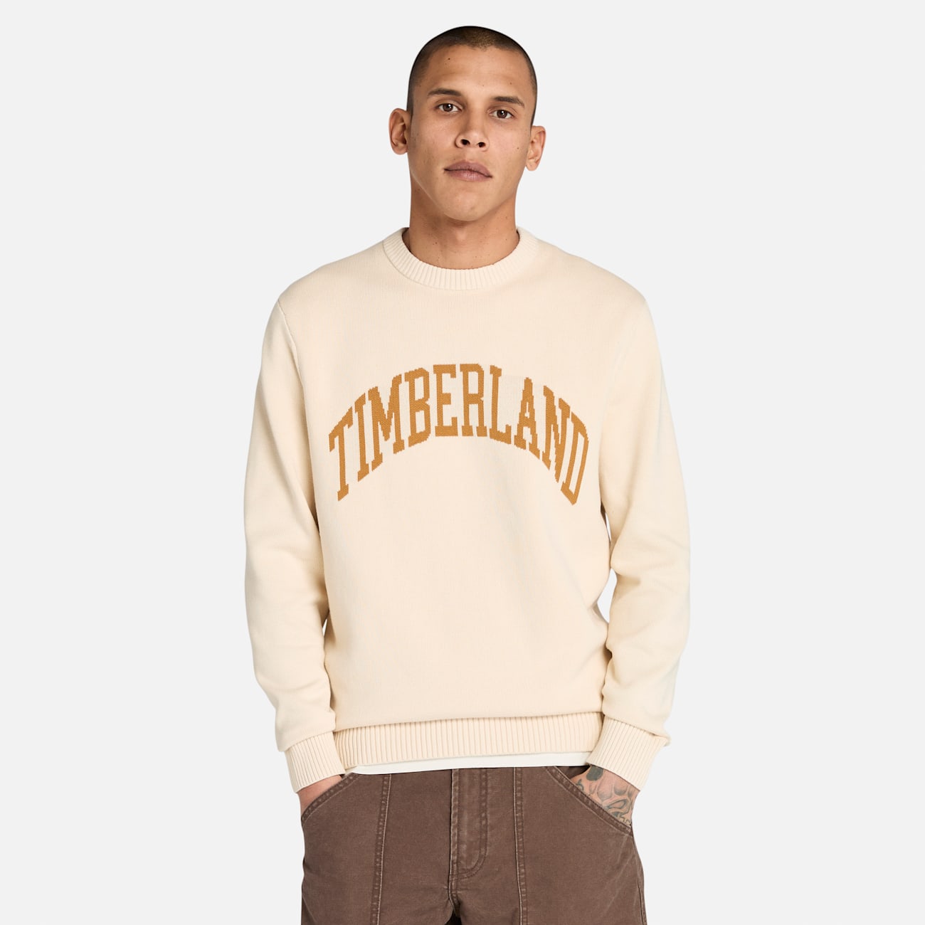 Maglione Timberland® da Uomo in Beige con Grafica