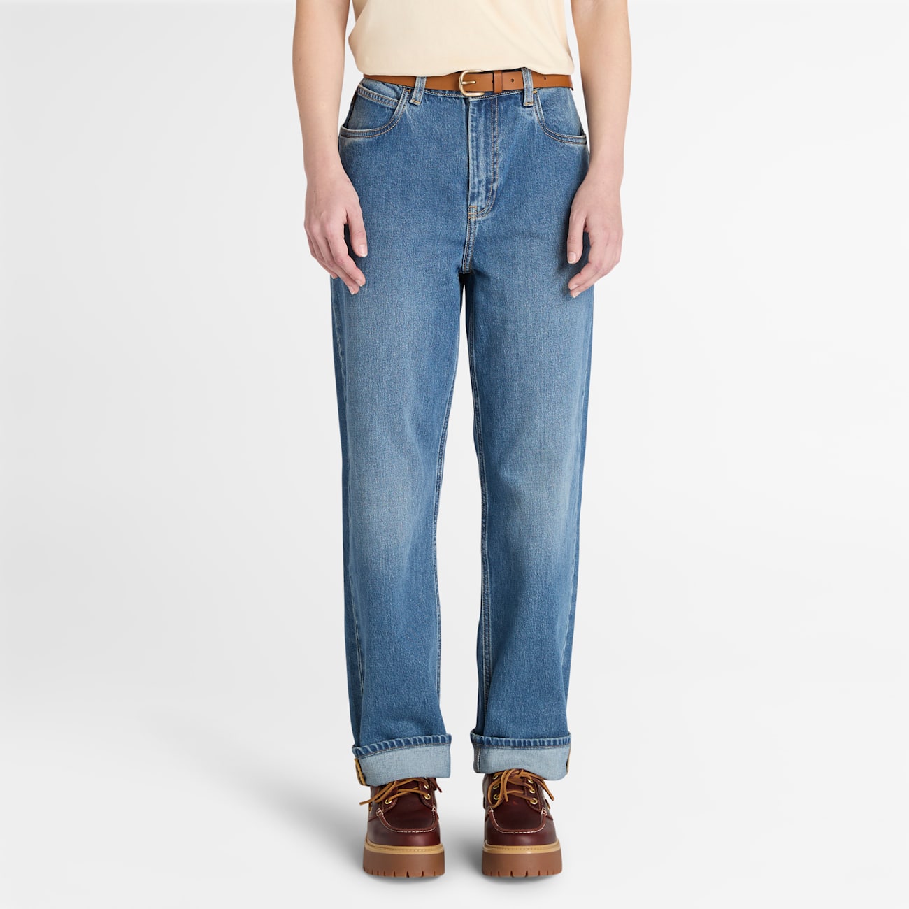 Pantaloni Denim da Donna Timberland con Vestibilità a Gamba Dritta