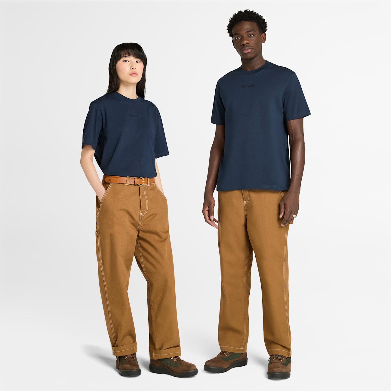 Pantaloni Stile Carpentiere Timberland in Cotone Olona