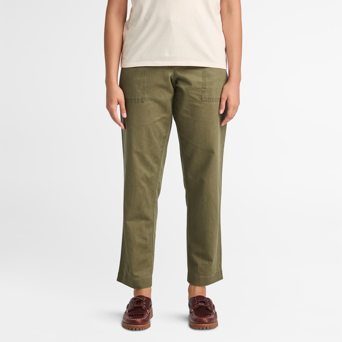 Pantaloni Utility da Donna in Lino Timberland