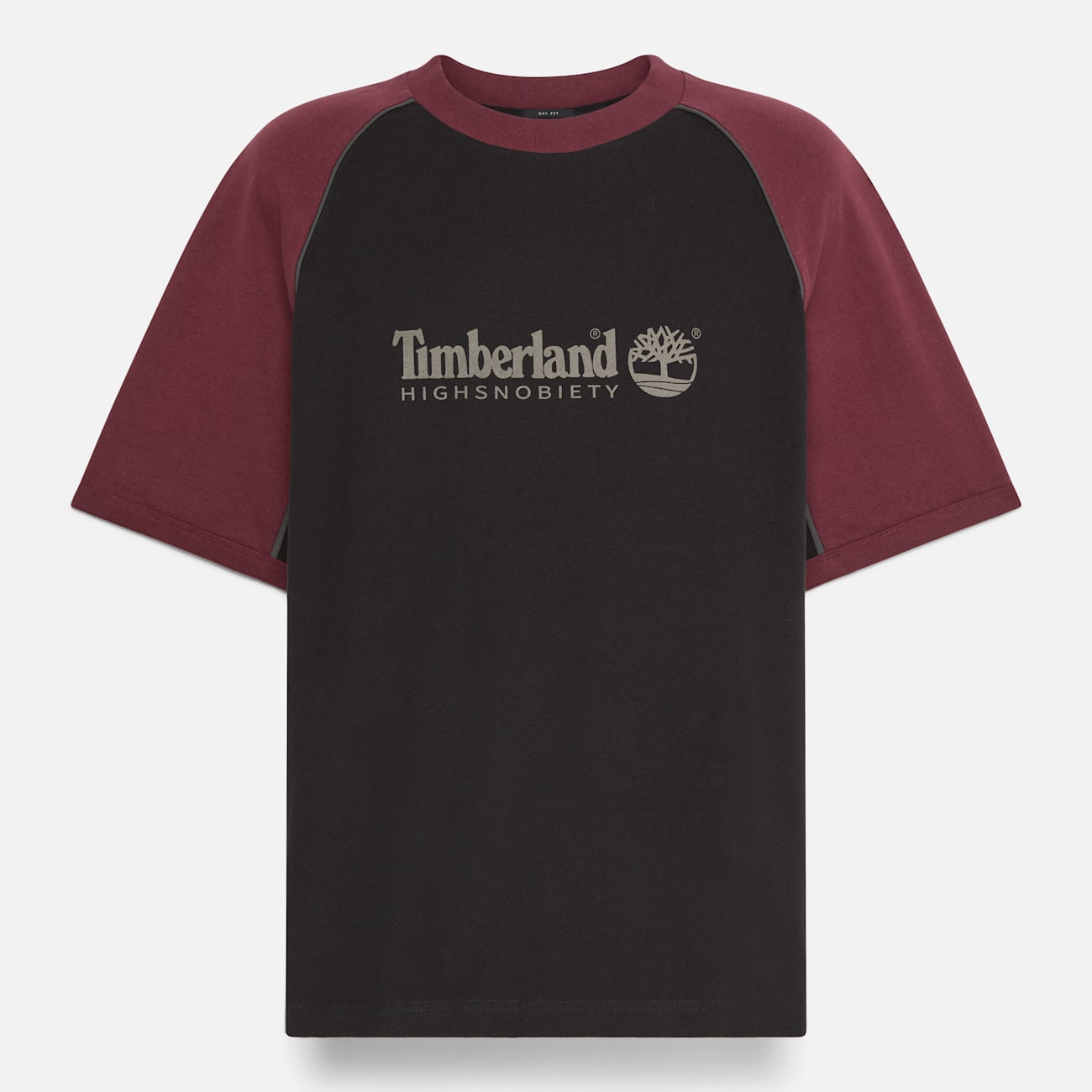 T-shirt Sportiva Timberland in Nero con Design a Blocchi