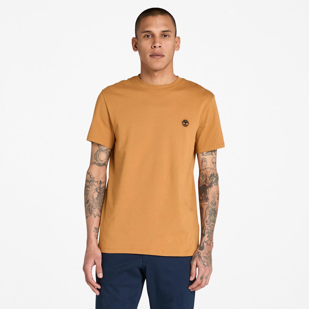 T-shirt Timberland da Uomo Giallo Dunstan River