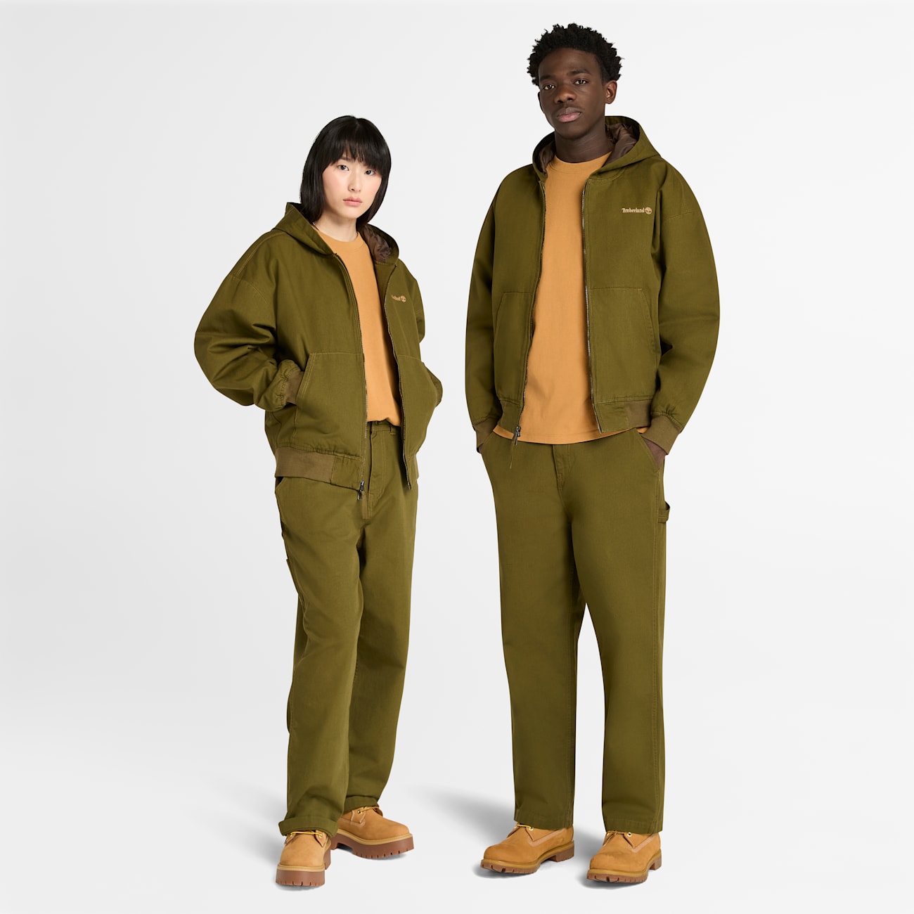 Bomber Unisex Timberland in Tela Duck Lavata