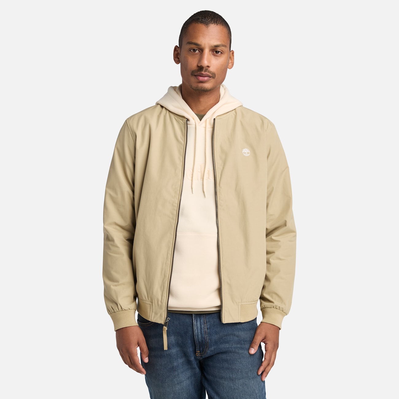 Timberland Bomber Uomo Beige con Tecnologia Impermeabile