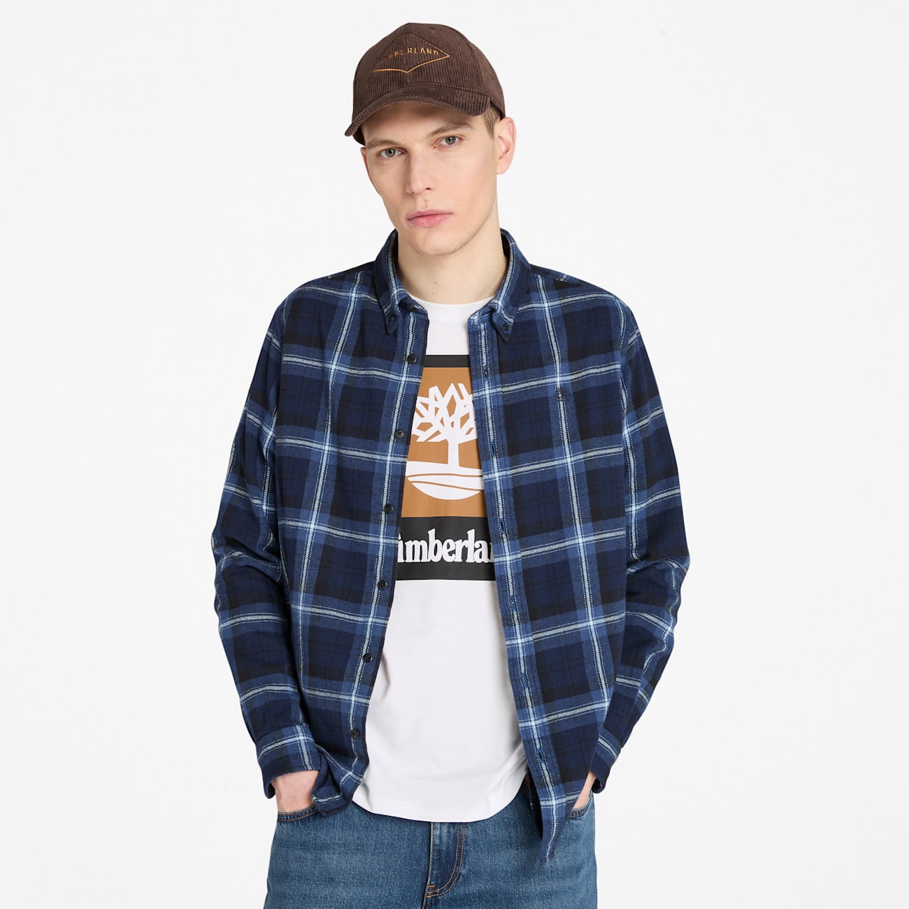 Timberland Camicia A Quadri In Cotone Biologico Da Uomo