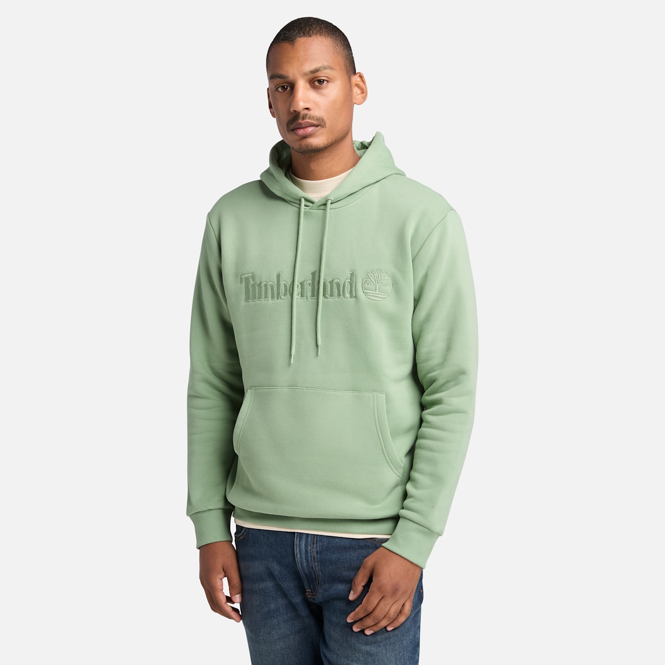 Timberland Felpa Verde da Uomo con Logo e Cappuccio - Comfort e Sostenibilità