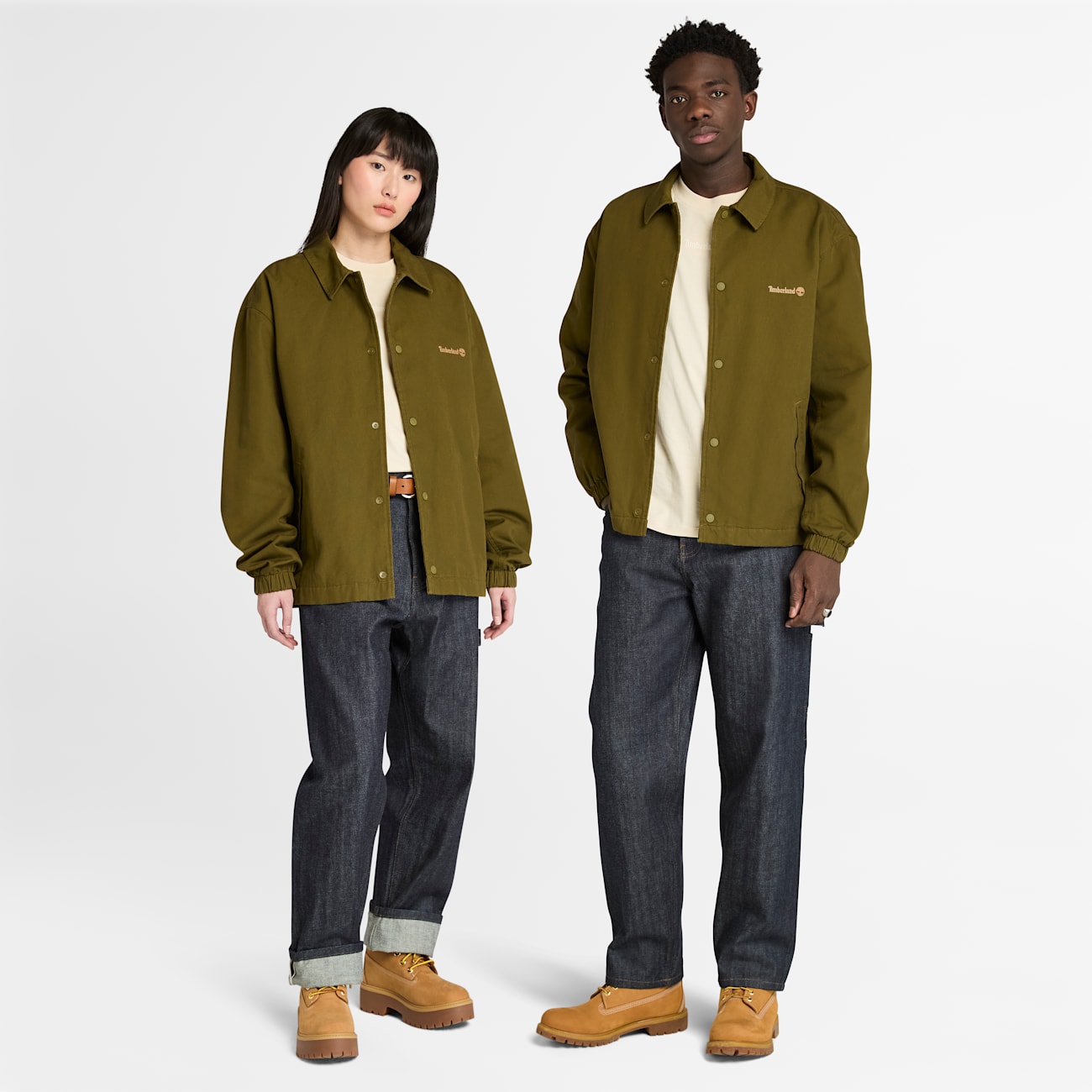 Timberland Giacca Imbottita in Tela Délavé per Tutti Timberland Giacca Imbottita in Tela Délavé per Ogni Occasione