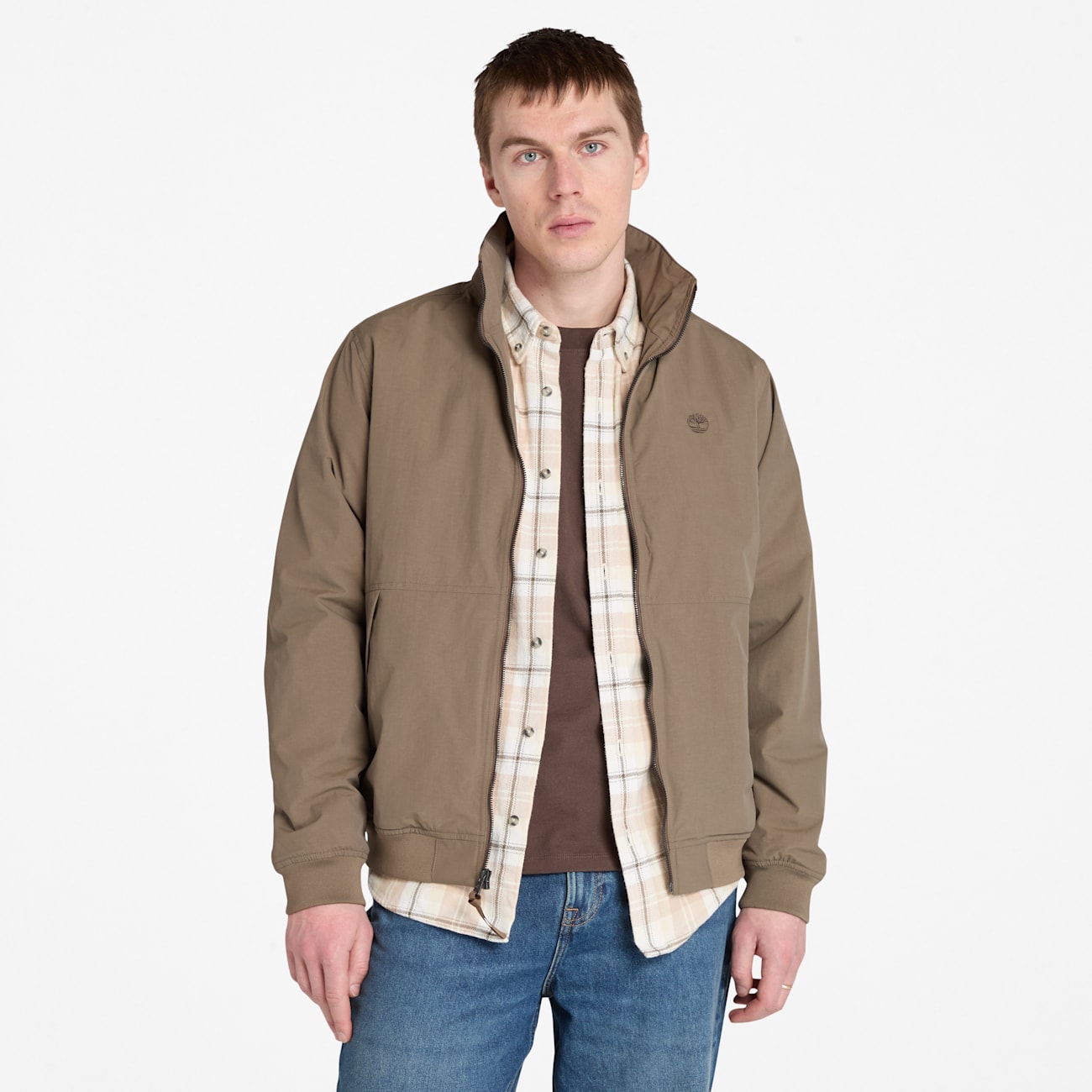 Timberland Giacca da Uomo Impermeabile Marrone Timberland Giacca Impermeabile Uomo - Bomber Sostenibile Marrone