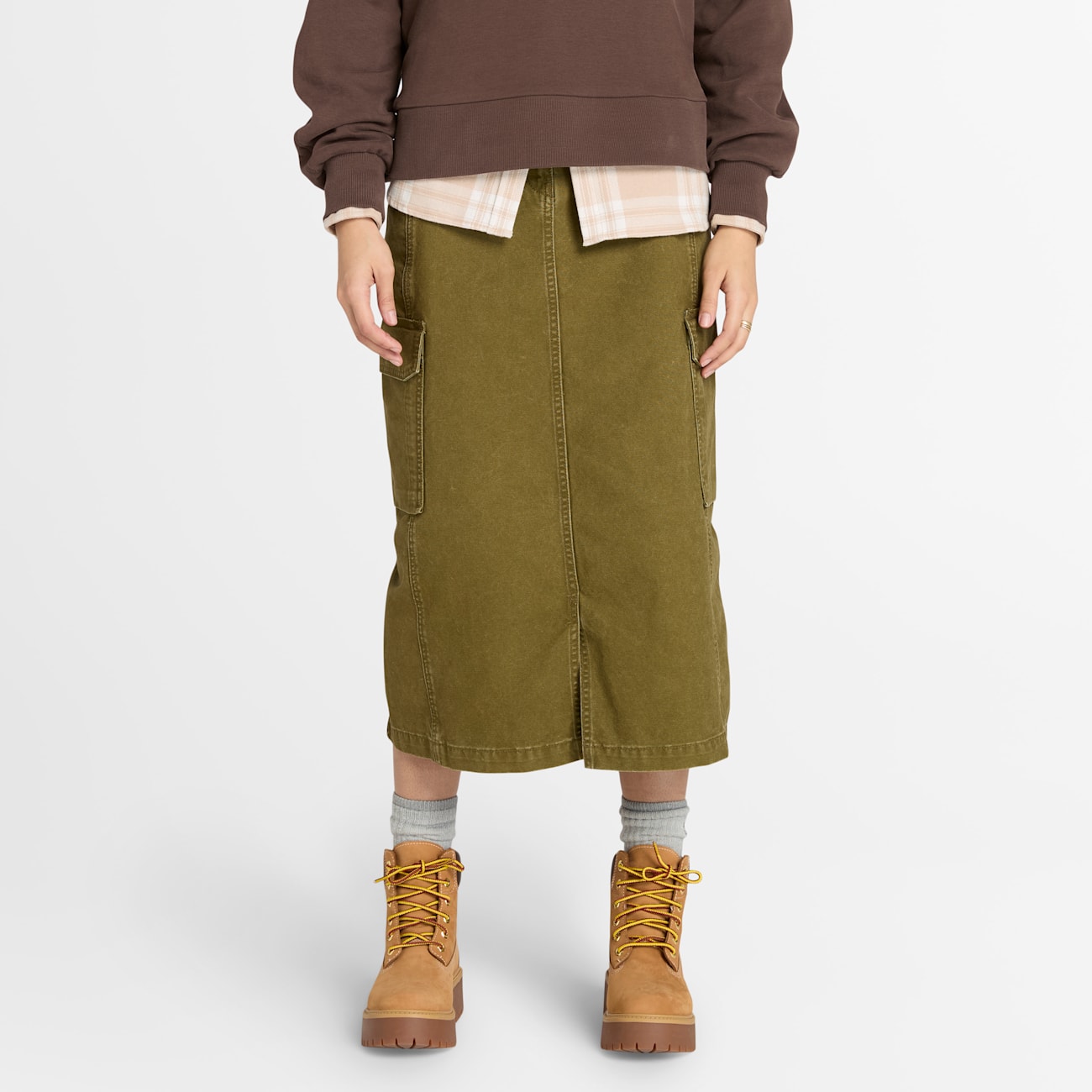 Timberland Gonna Cargo Verde Scuro per Donna