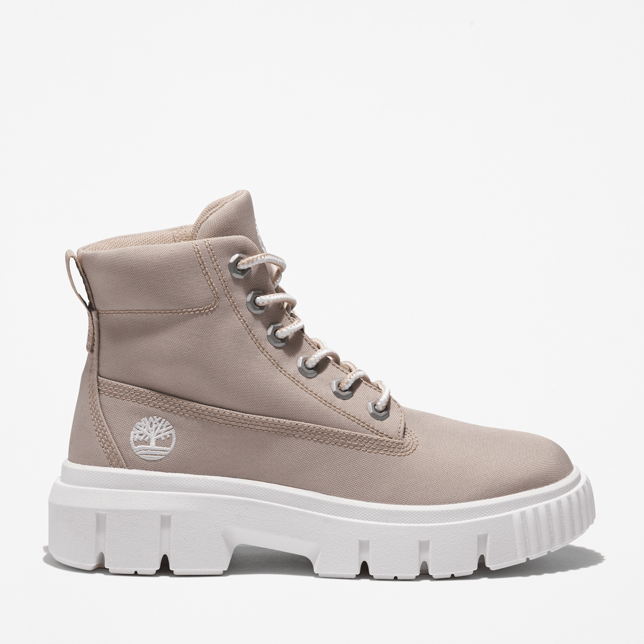 Timberland Greyfield Mid Stivali Stringati da Donna Beige Timberland Greyfield Mid Stivali Stringati da Donna Beige