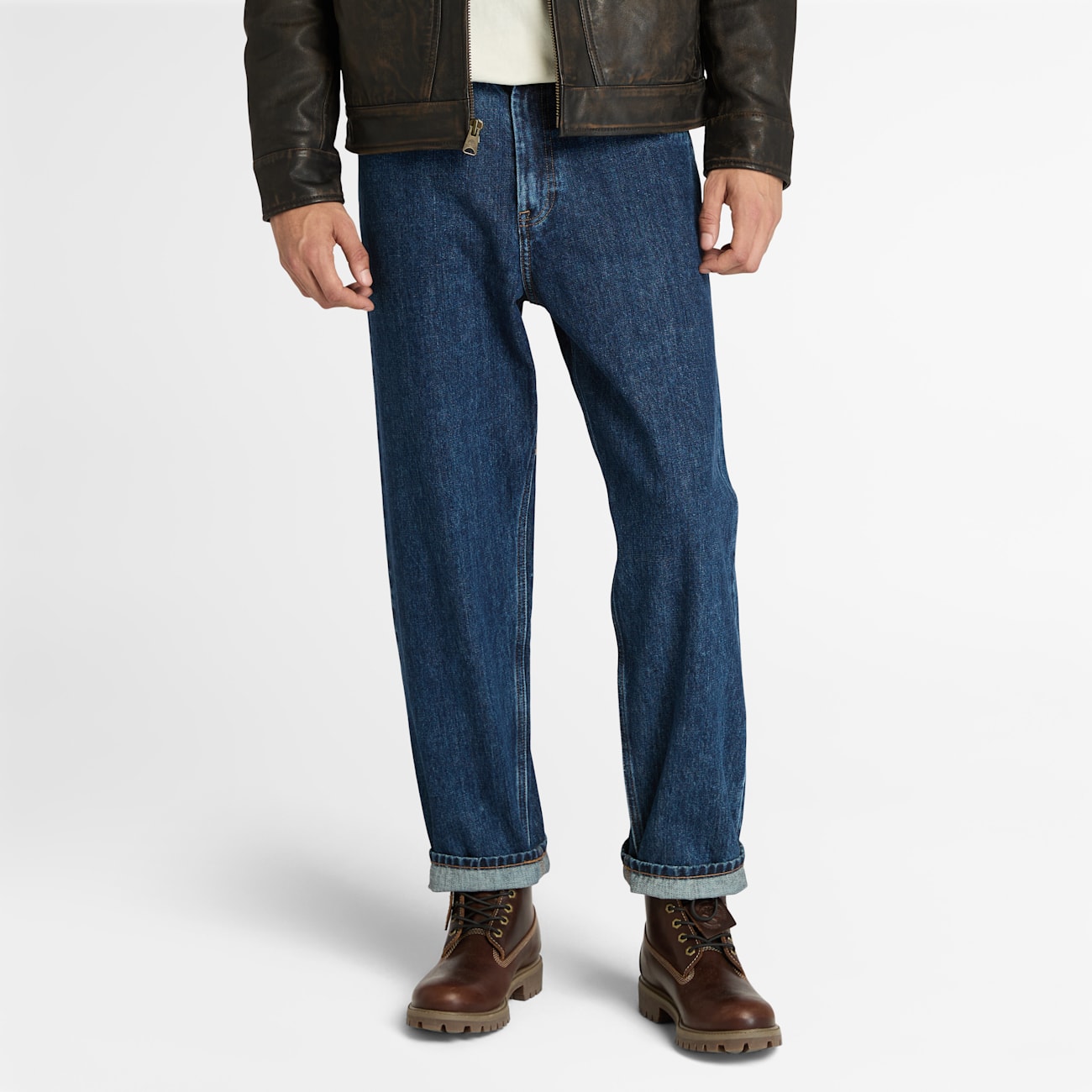 Jeans Uomo Blu Scuro Timberland - Design Selvedge in Cotone