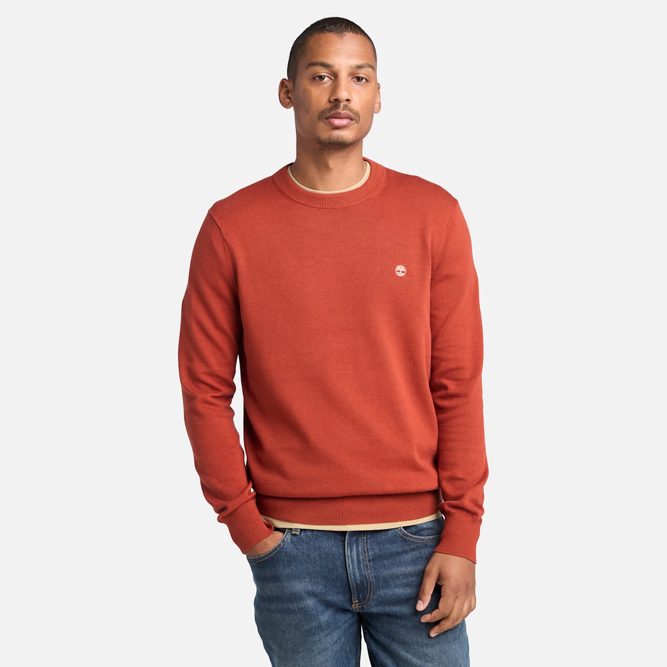 Timberland Maglione Regular Fit in Cotone Tinto - Comfort e Stile Sostenibile