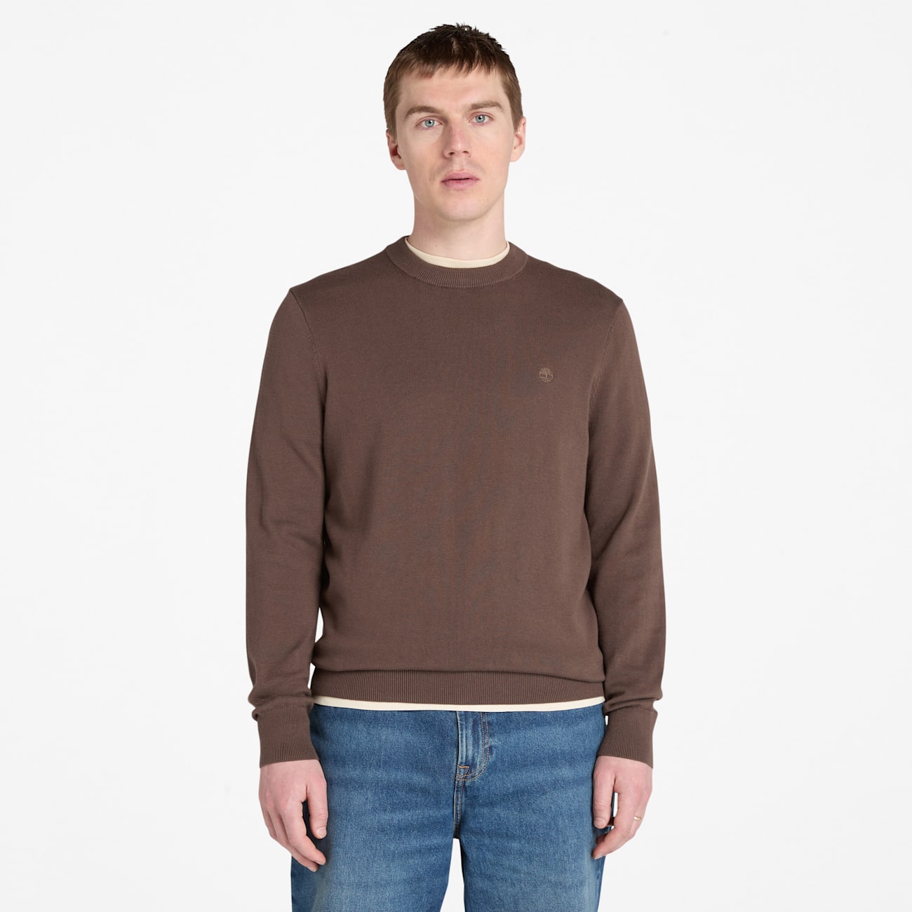 Timberland Maglione Regular Fit in Cotone Uomo Timberland Maglione Regular Fit in Cotone Uomo