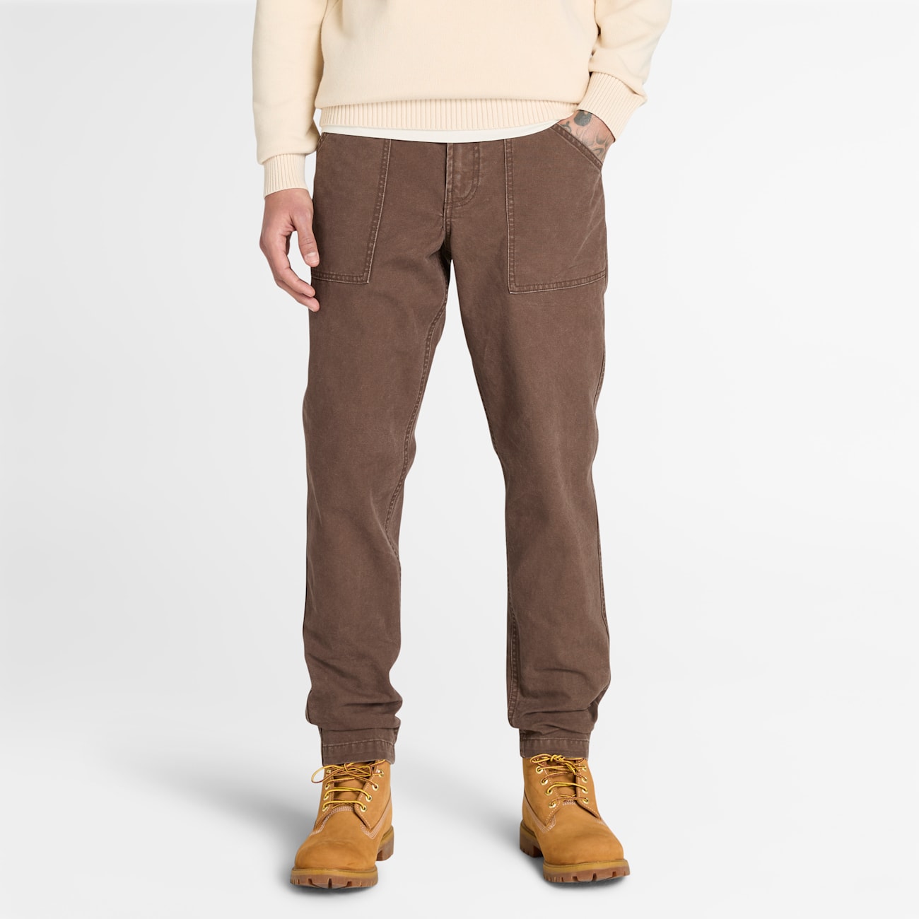 Timberland Pantaloni Fatigue in Tela Effetto Lavato Goffstown