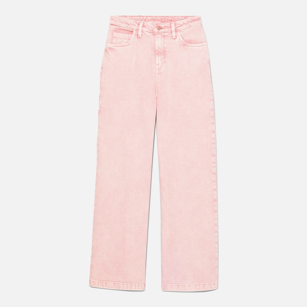 Timberland Pantaloni Rosa Chiaro per Donna in Stile Workwear