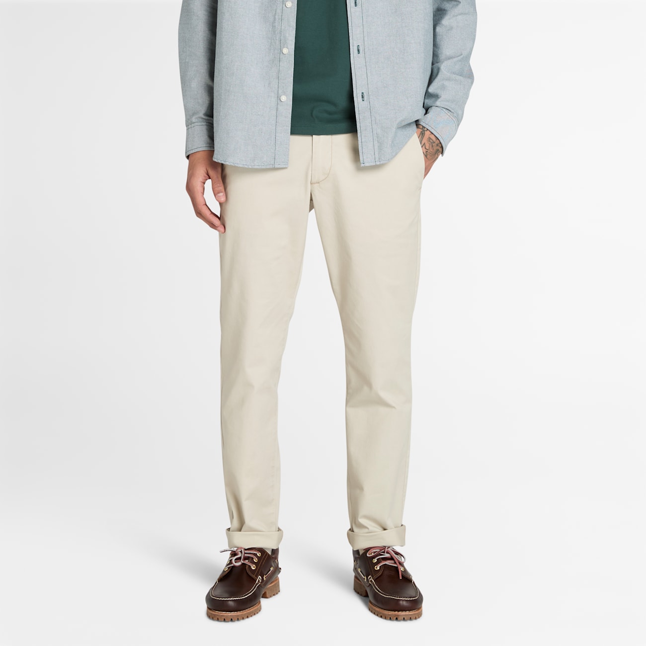 Timberland Pantaloni Slim Fit Claremont in Cotone Biologico Timberland Pantaloni Slim Fit Claremont in Cotone Biologico