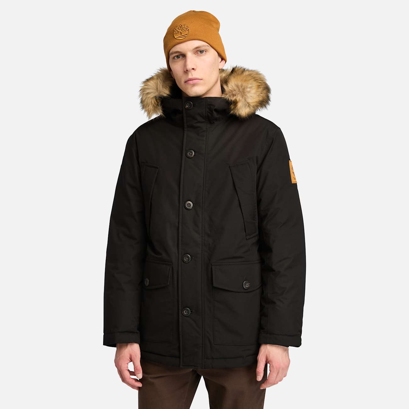 Timberland Parka Impermeabile Scar Ridge da Uomo - Nero