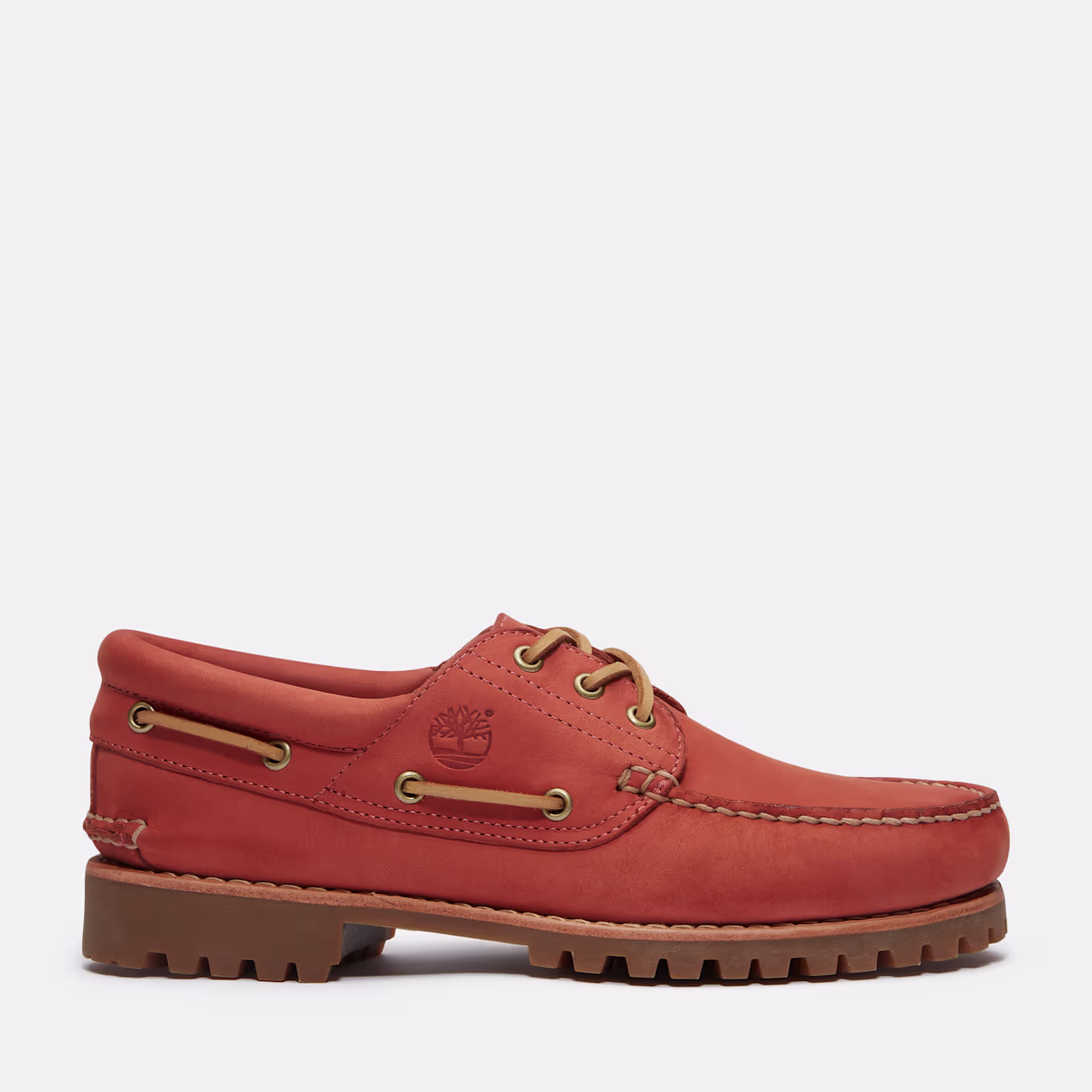 Timberland Scarpa da Barca 3-Eye Lug in Rosso