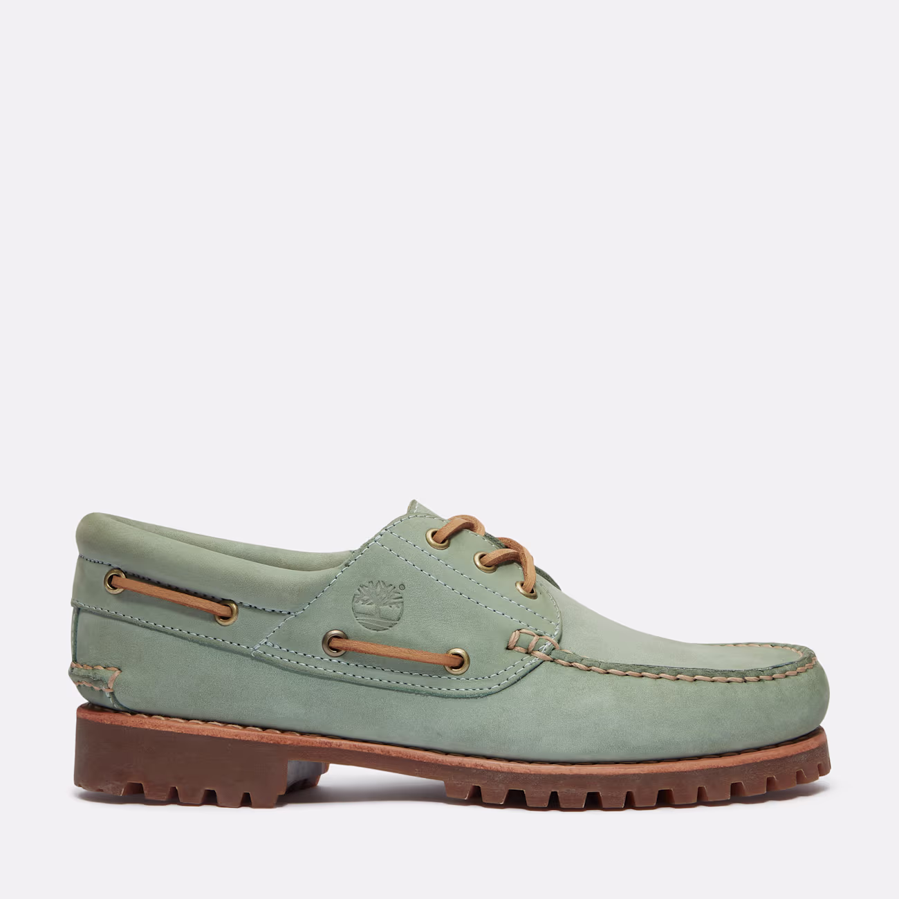 Scarpe da Barca Timberland 3-Eye Lug Verde Artigianali