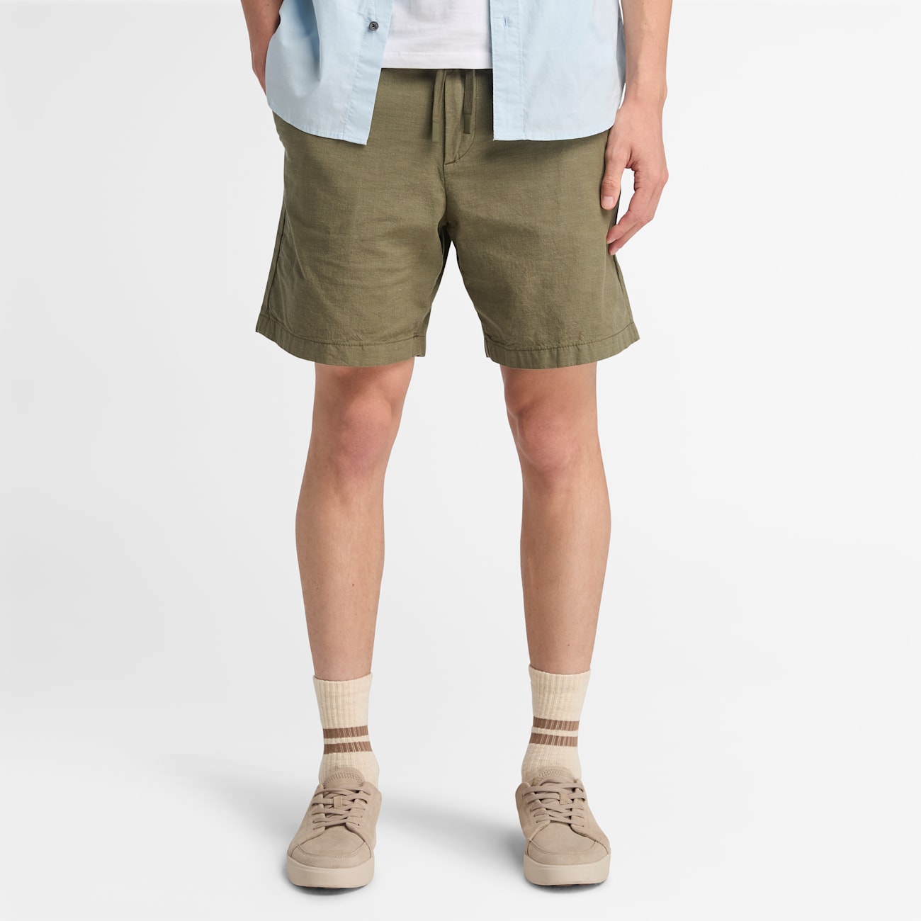 Timberland Short Cotone e Lino per Uomini Attivi