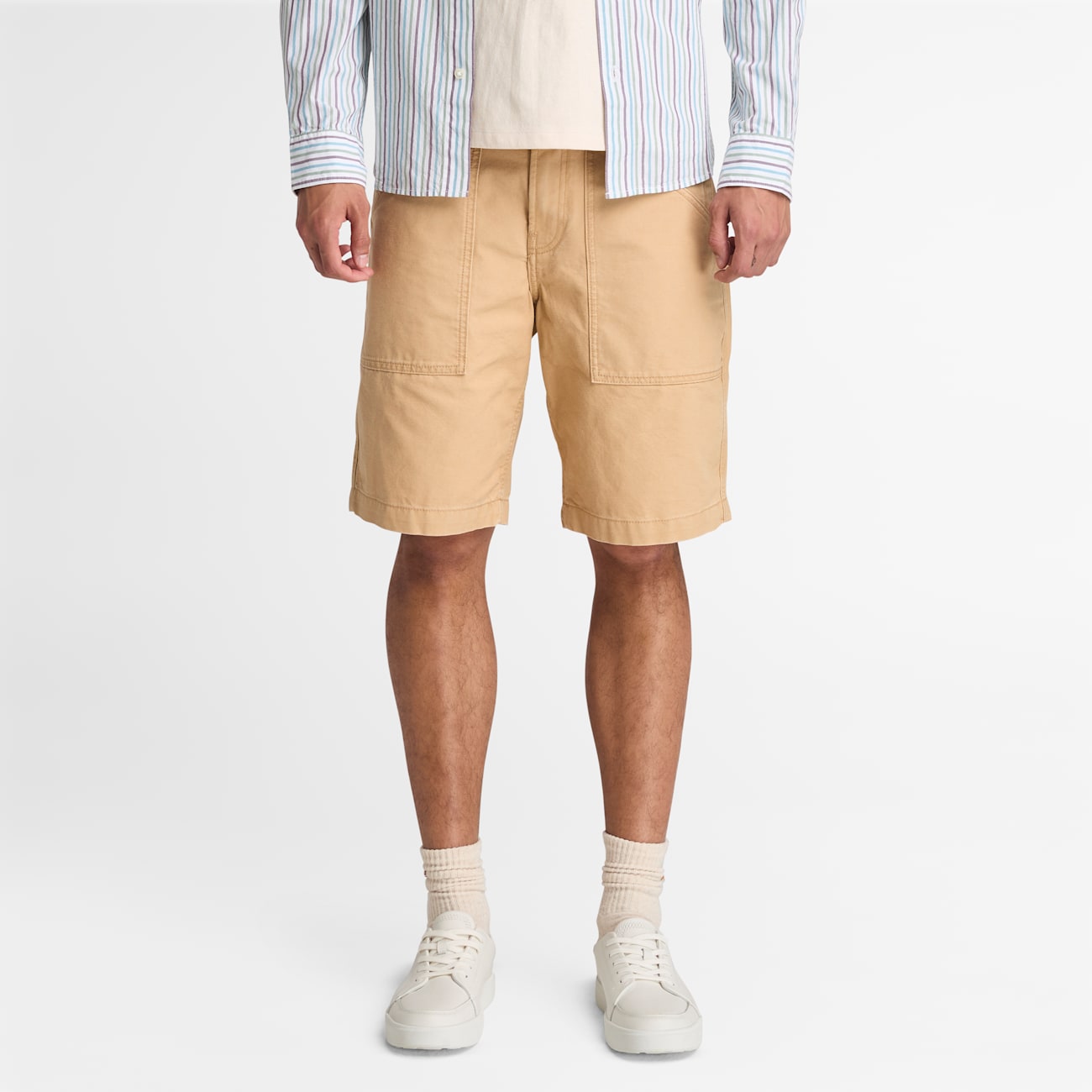 Timberland Shorts Uomo in Tela Effetto Lavato - Eleganza e Comfort