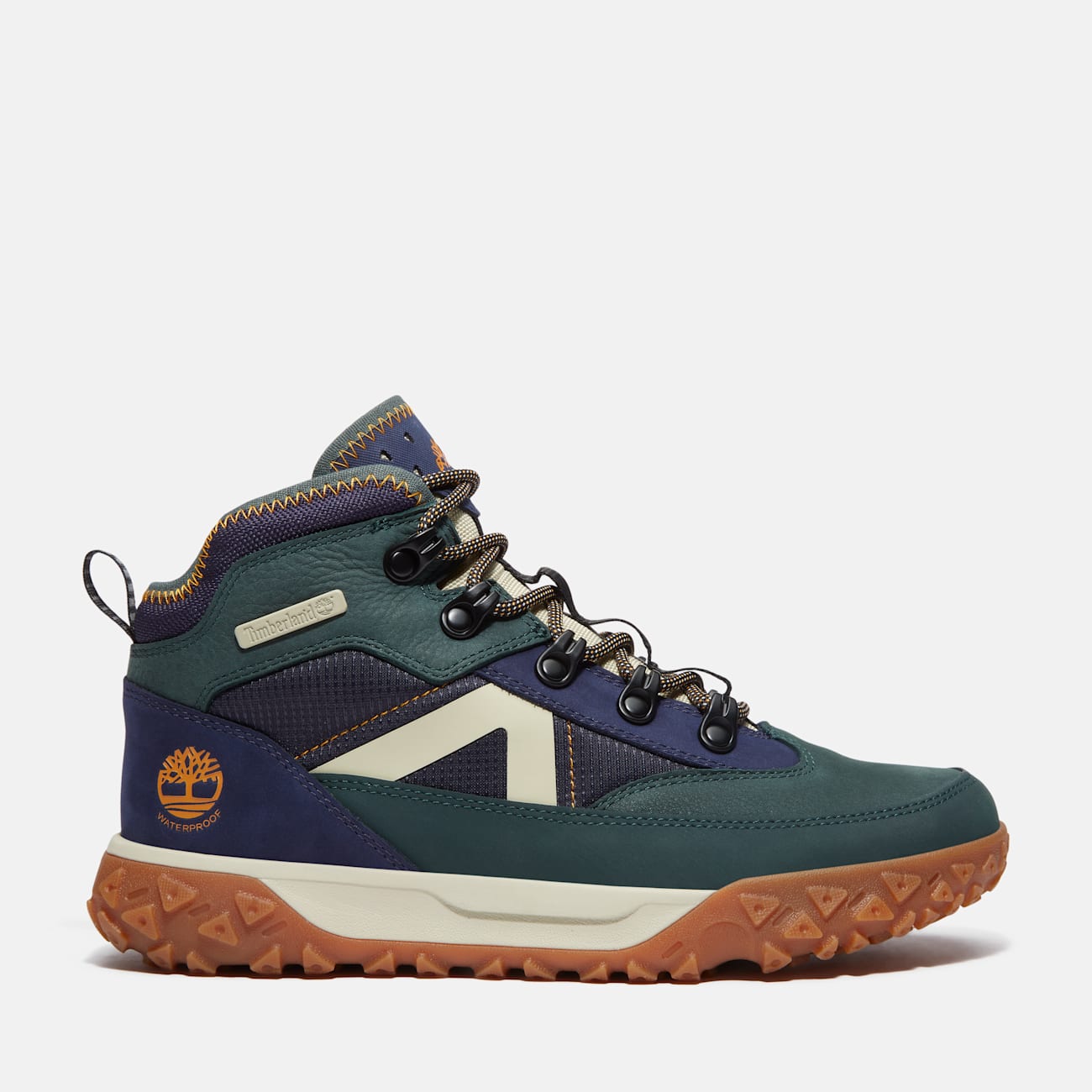 Timberland Sneaker da Bambino Verde Scuro Impermeabile e Sostenibile