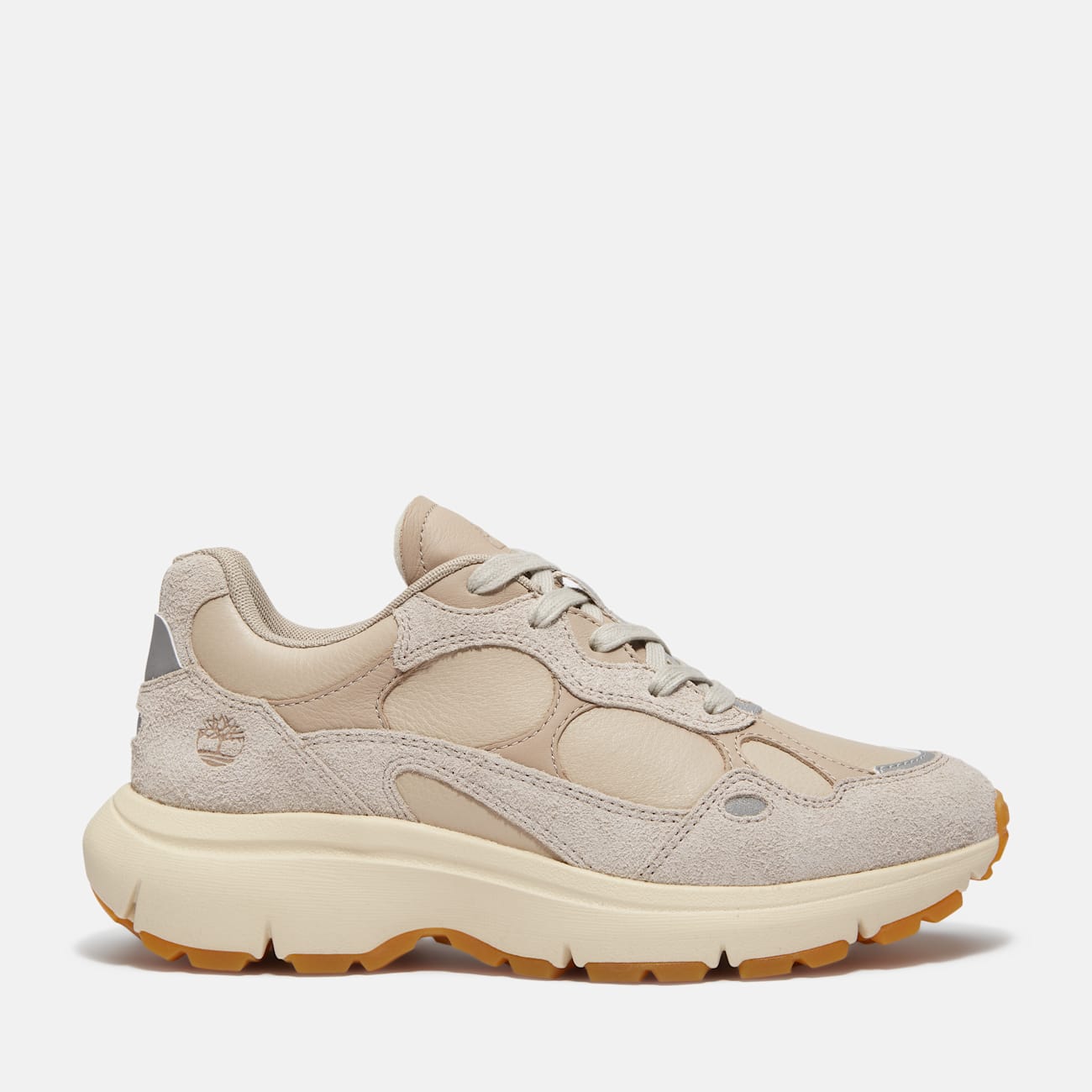 Timberland Sneakers Donna Hazel Lane in Pelle Beige Chiaro