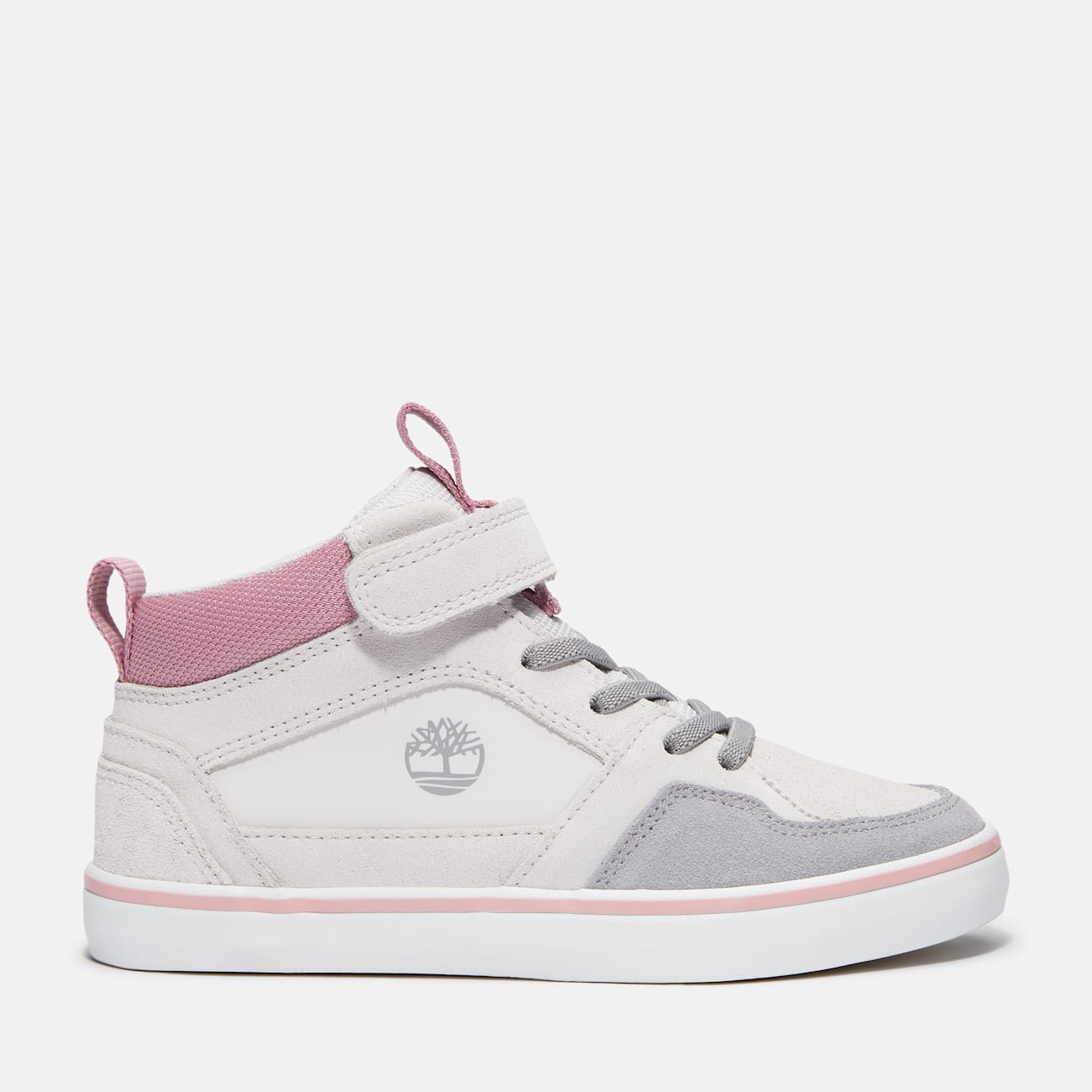 Timberland Sneakers Grigio Chiaro per Bambini con Velcro