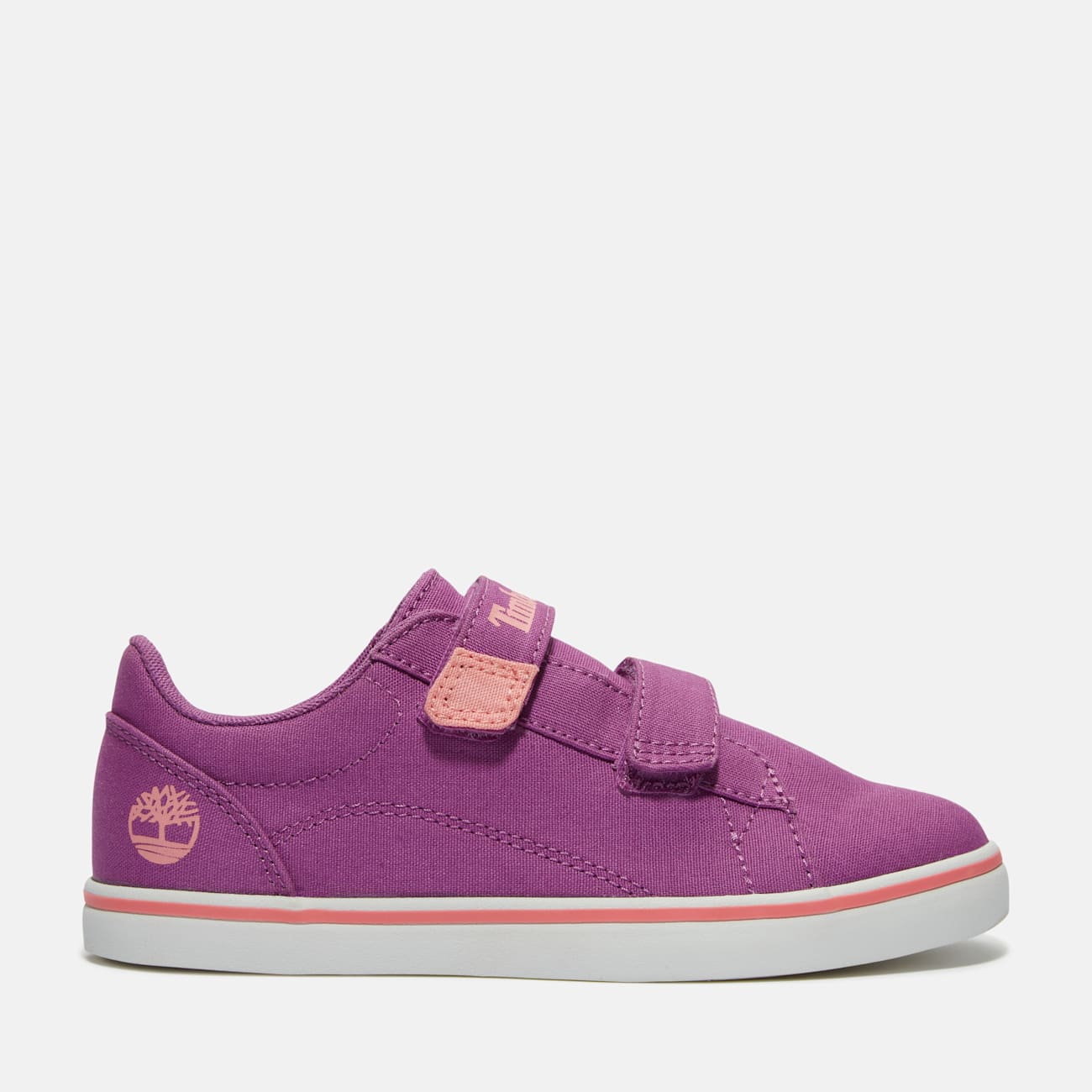 Timberland Sneakers Viola Basse con Velcro per Bambini Attivi