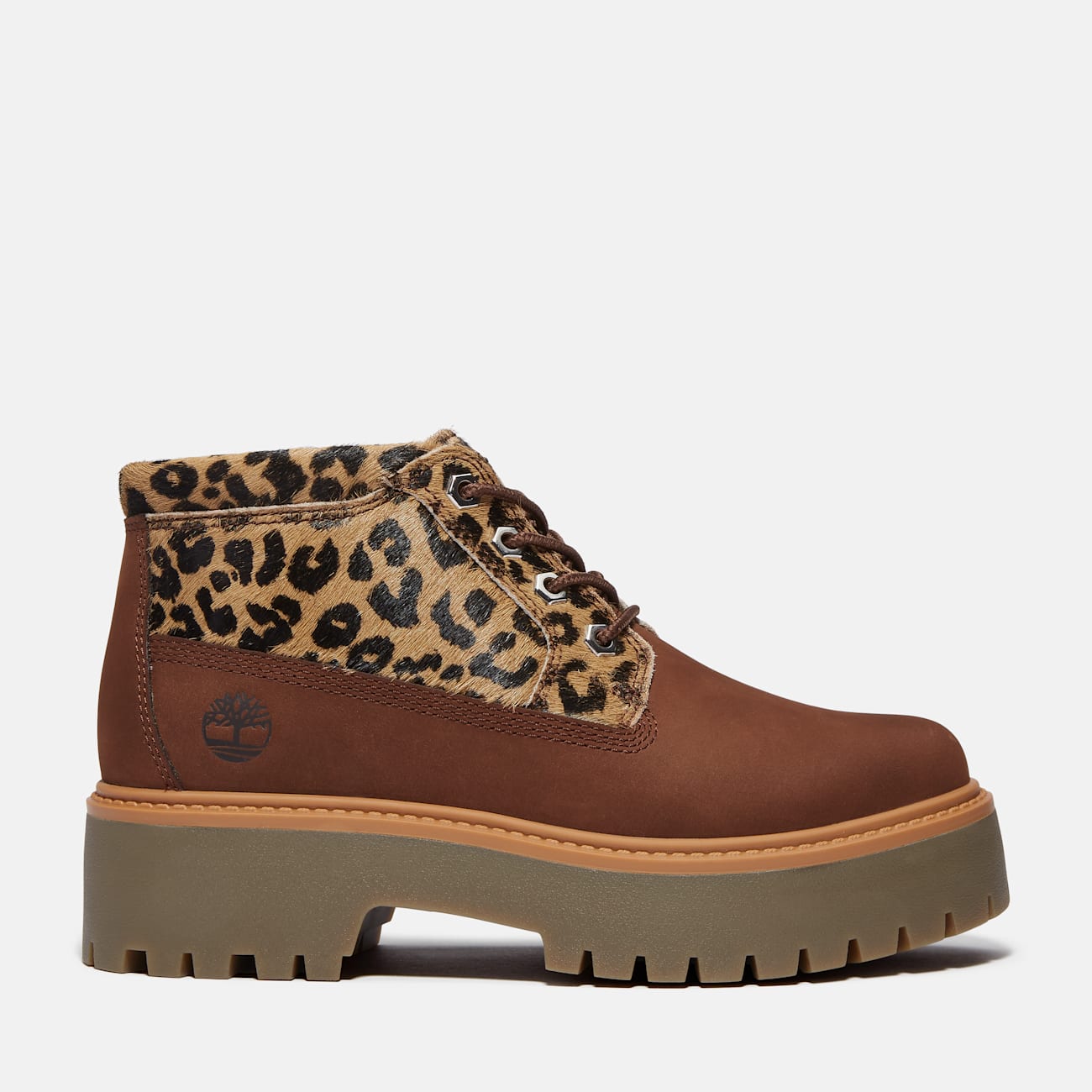 Timberland Stivale Marrone con Plateau per Donna