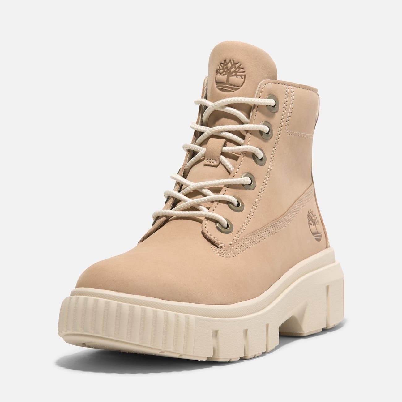 Timberland Stivale Medio Greyfield Beige da Donna Timberland Stivale Medio Greyfield Beige da Donna