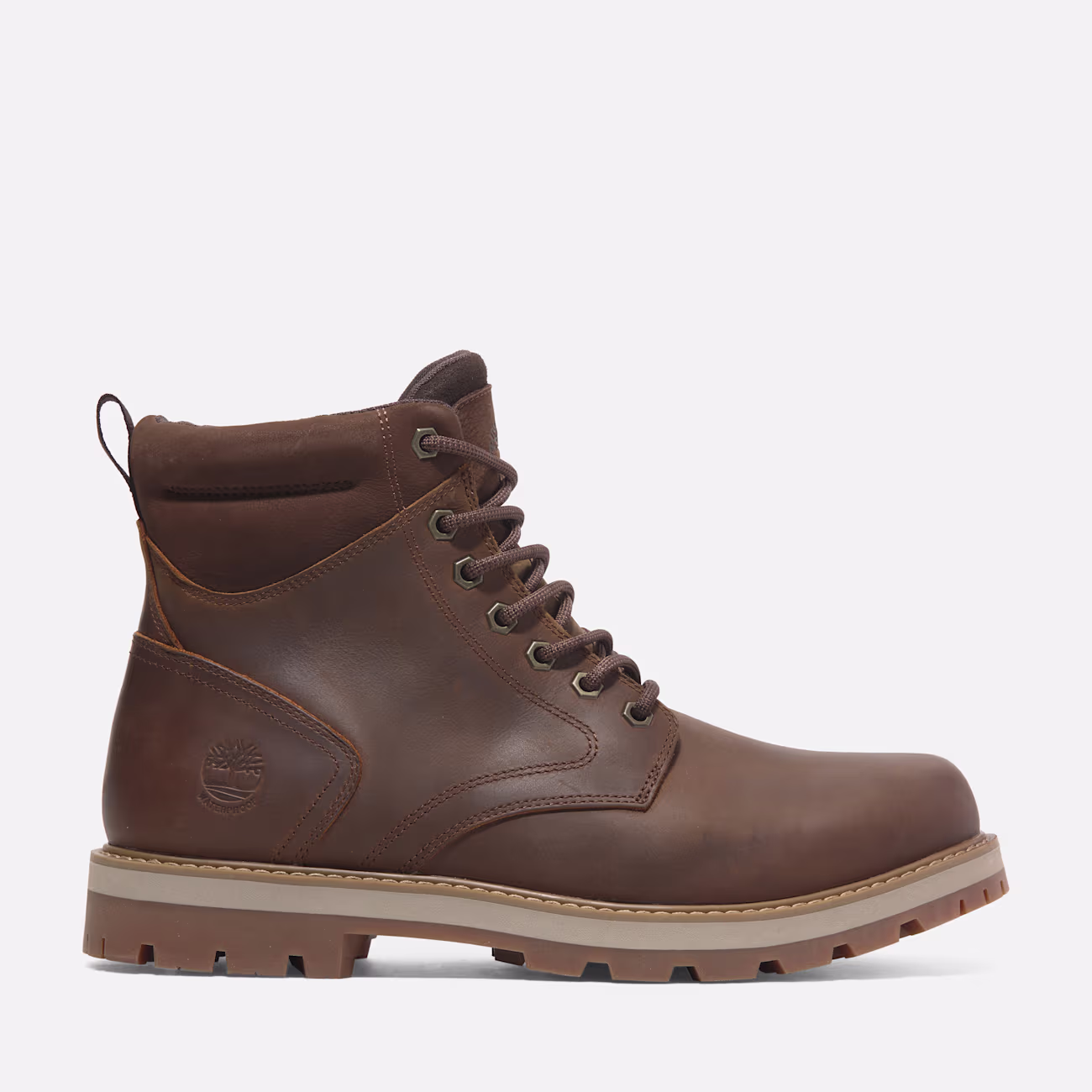Timberland Stivale Impermeabile da Uomo in Pelle Marrone