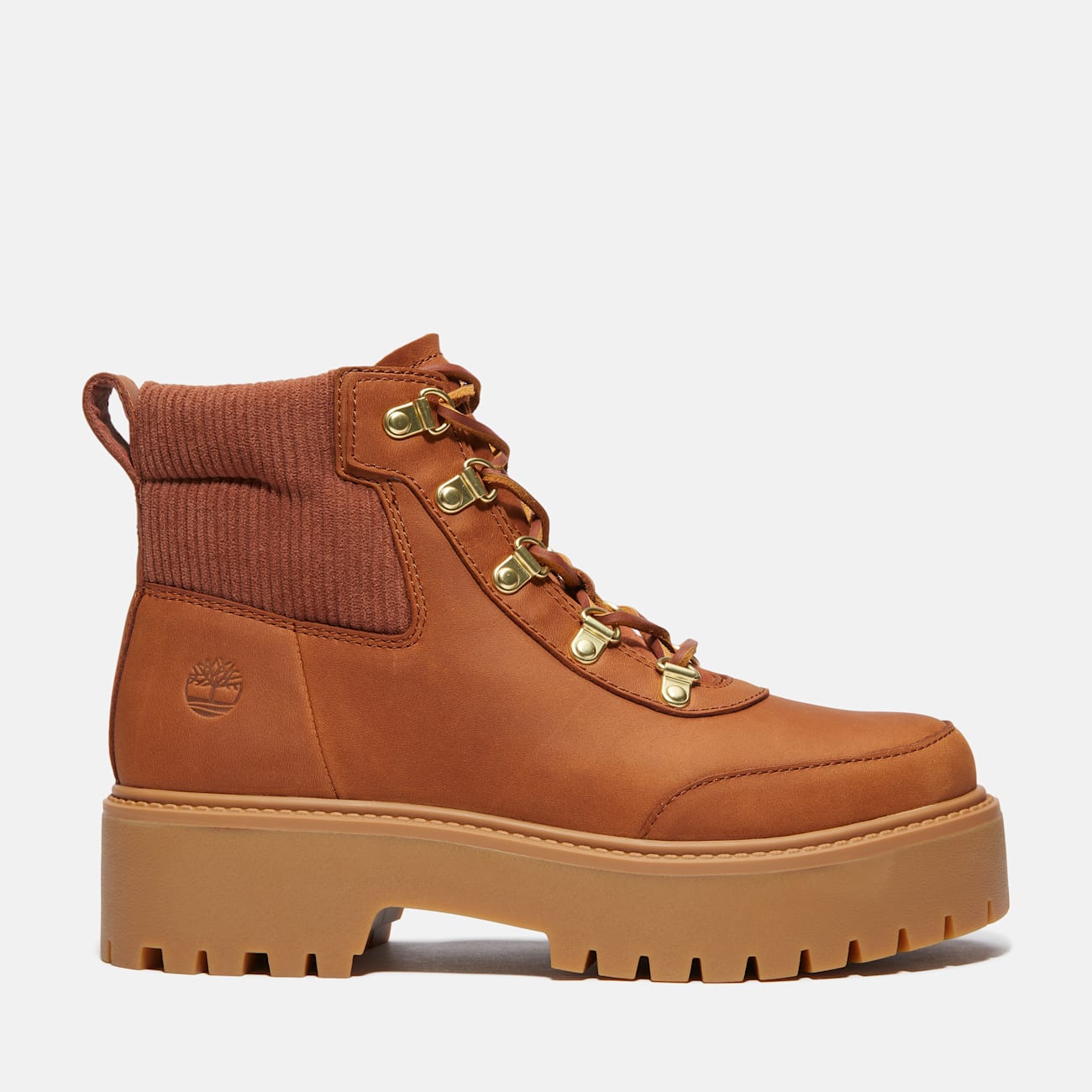 Timberland Stivale di Pelle Marrone con Soletta Comfort