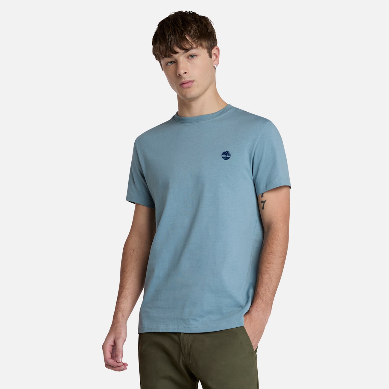 Timberland T-shirt Blu Uomo Dunstan River Slim Fit - Comfort e Stile