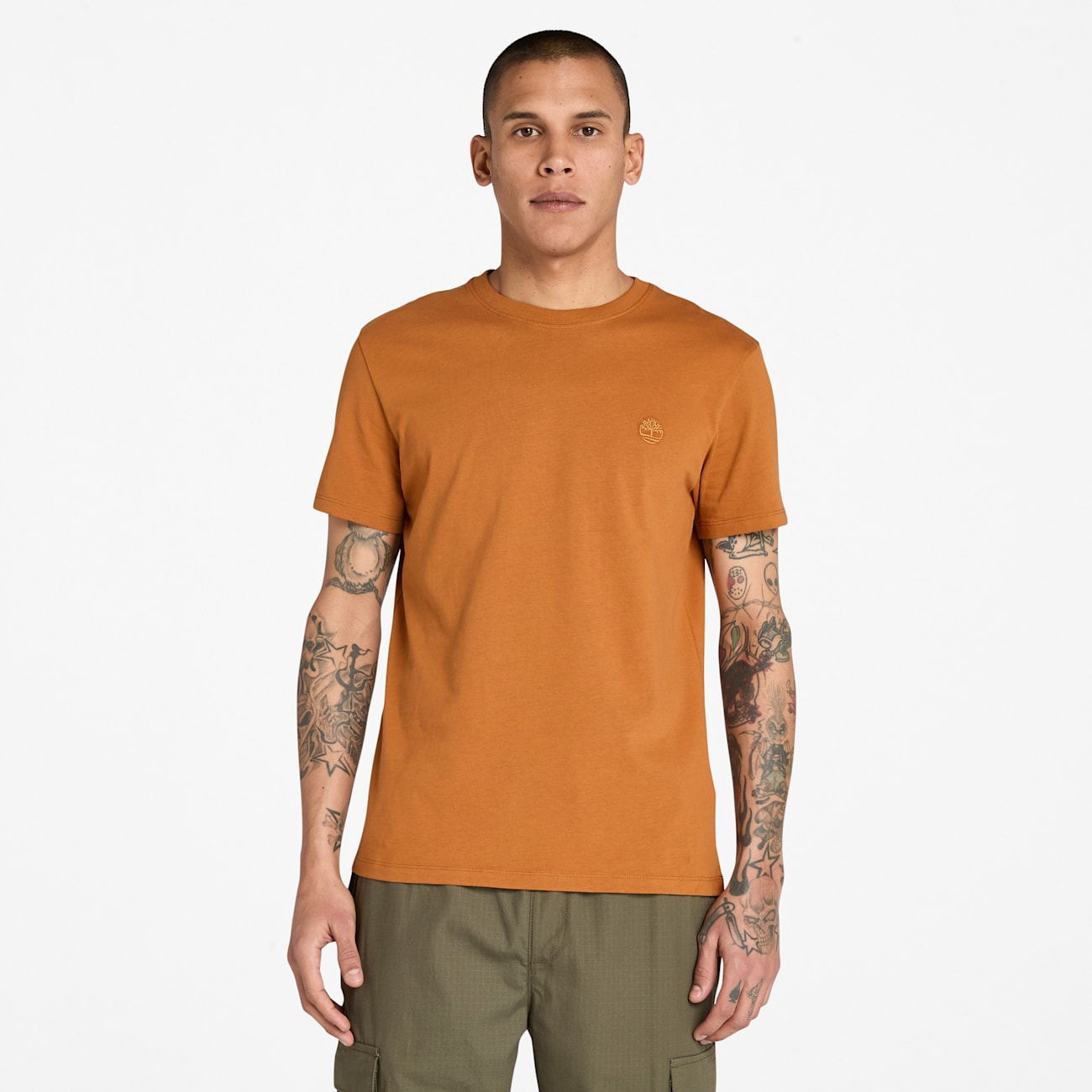 Timberland T-shirt Dunstan River Uomo Marrone - Comfort e Stile