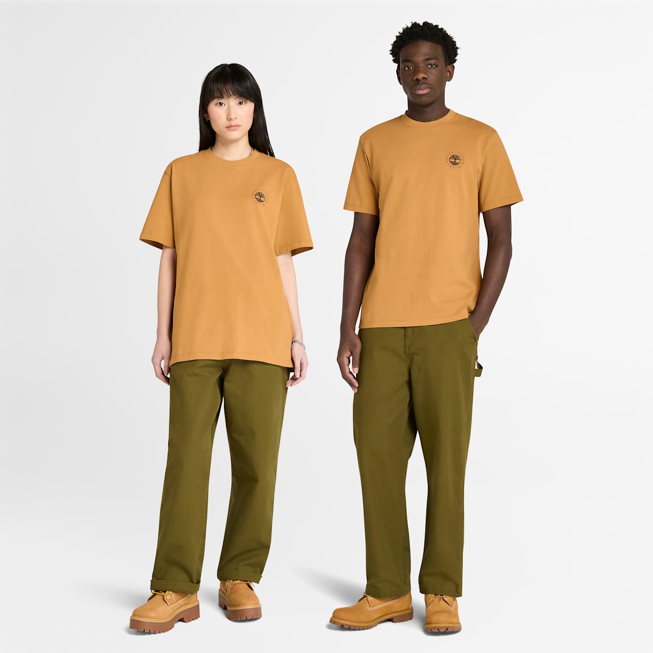 Timberland T-shirt Gialla Uomo Boot Lab Retro