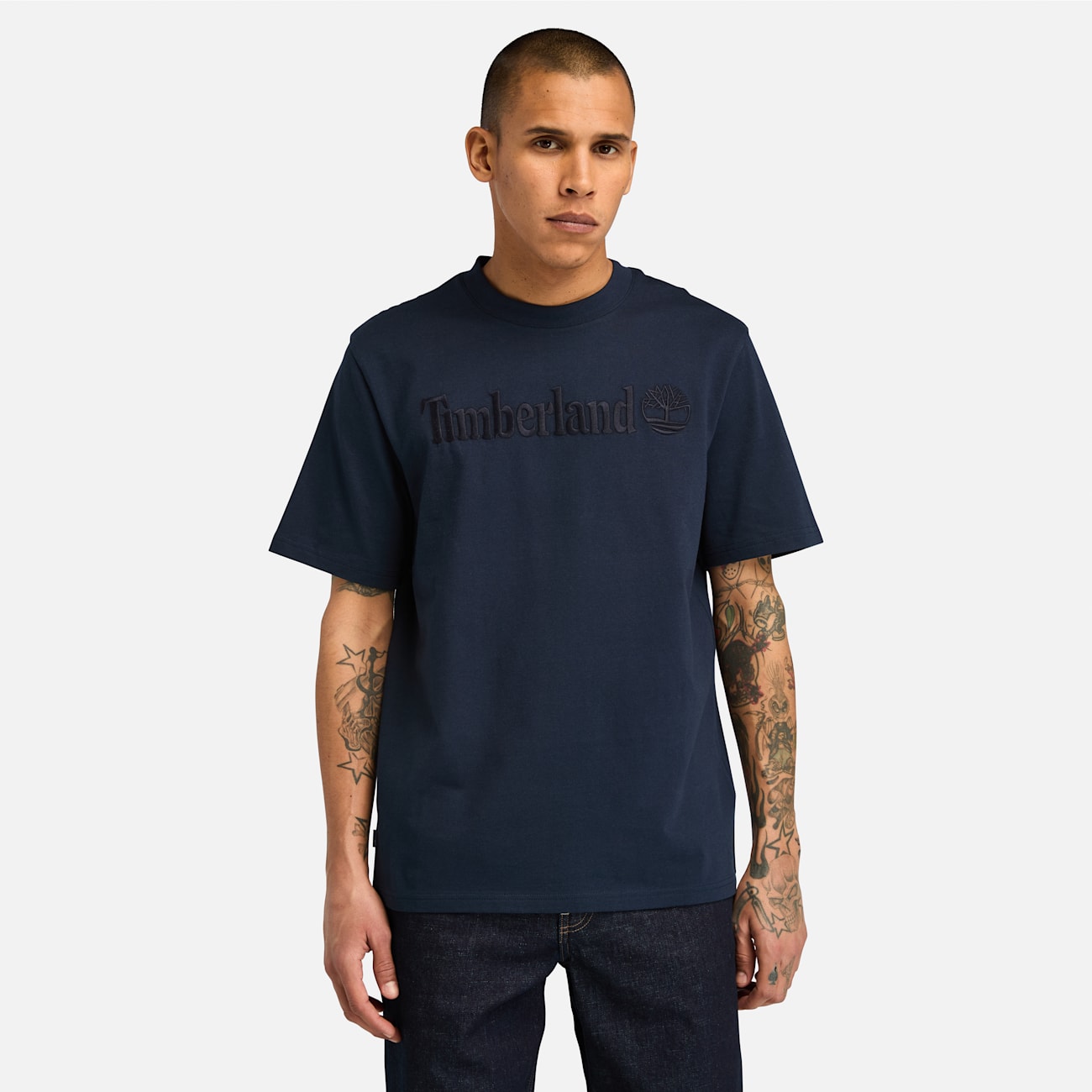 Timberland T-shirt Hampton Blu Scuro per Uomo