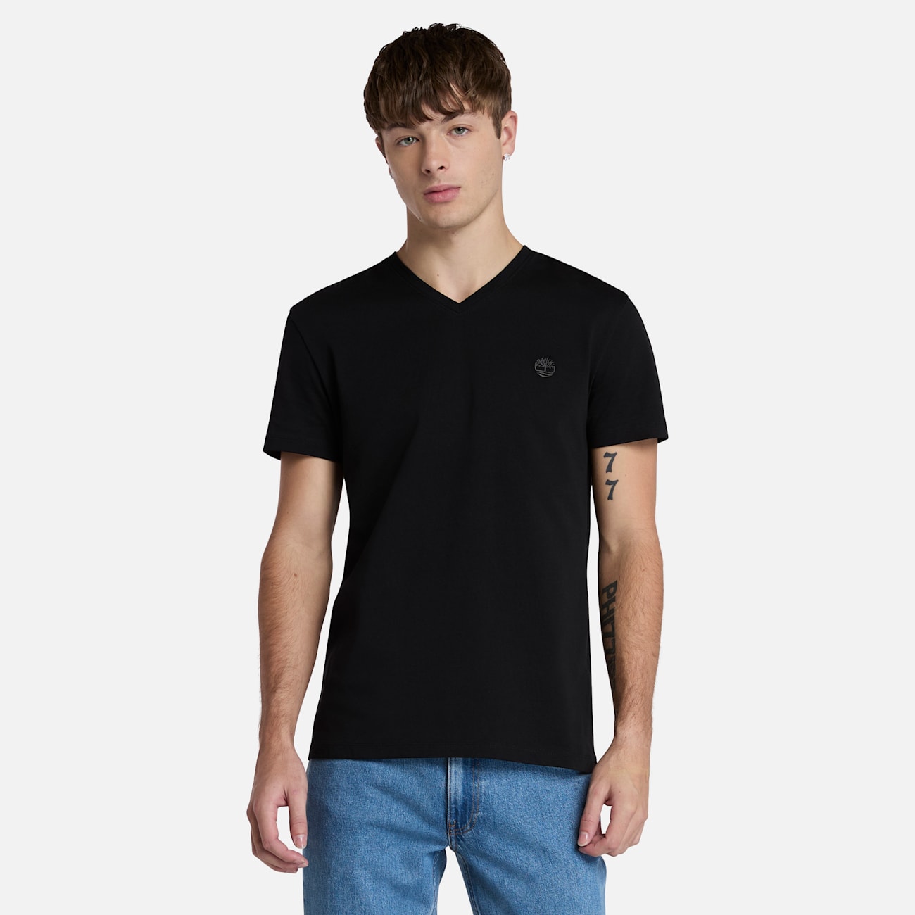 Timberland T-shirt Nero Uomo Dunstan River a Maniche Corte - Comfort e Stile
