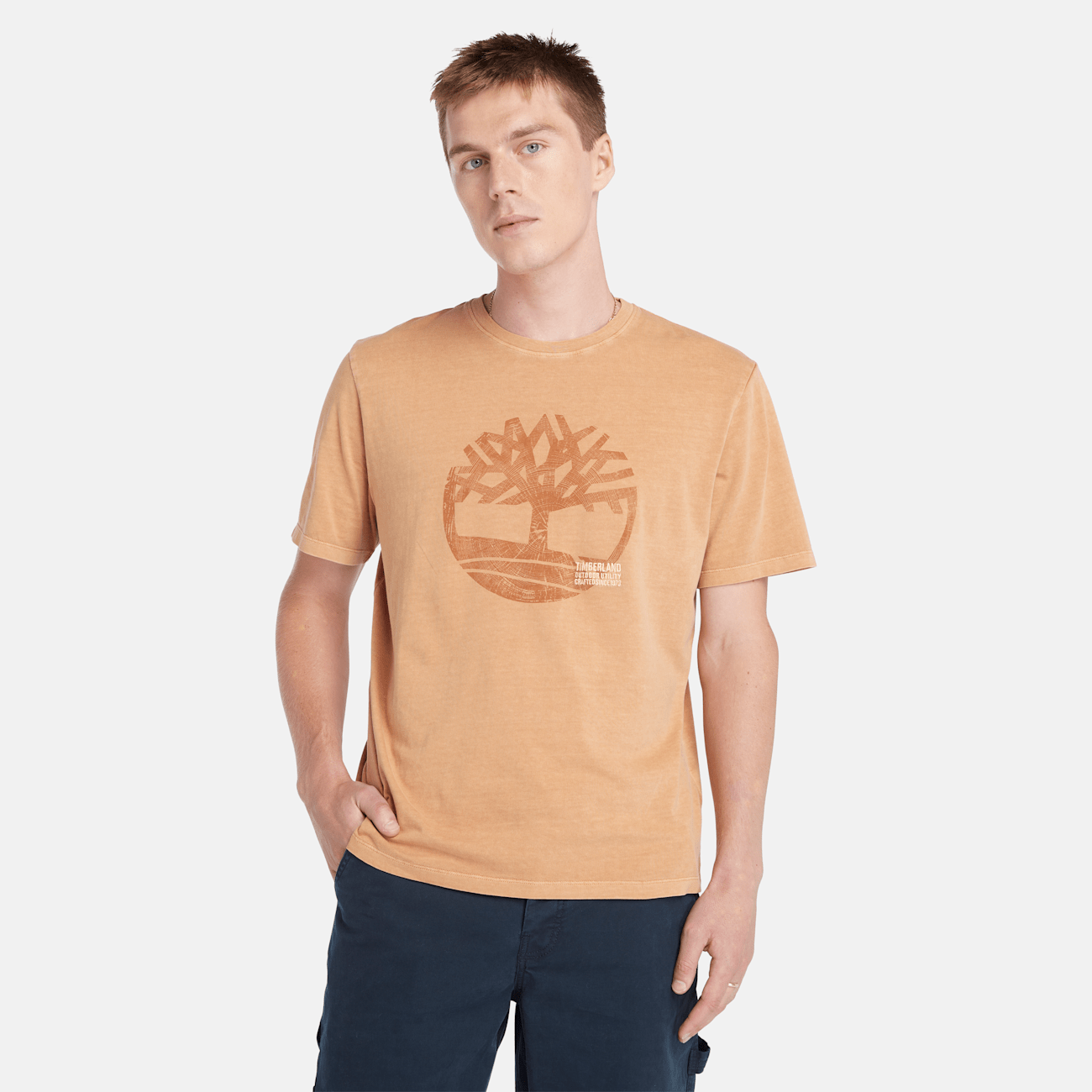Timberland T-shirt Uomo in Cotone Biologico Stampa