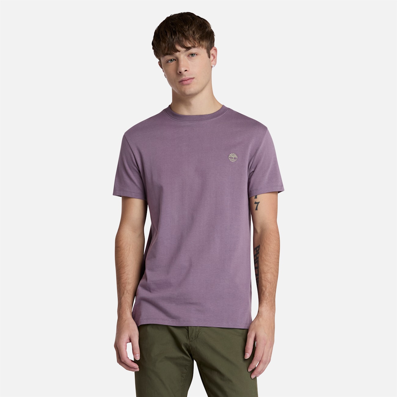 Timberland T-shirt Uomo in Cotone Viola Dunstan River - Comfort e Moda