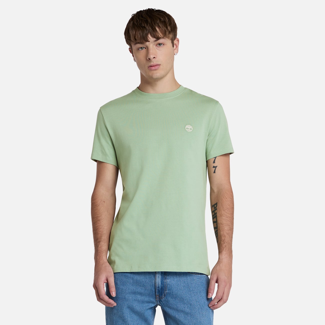 Timberland T-shirt Verde Uomo Dunstan River in Cotone Timberland T-shirt Verde Uomo Dunstan River in Cotone - Comfort e Stile