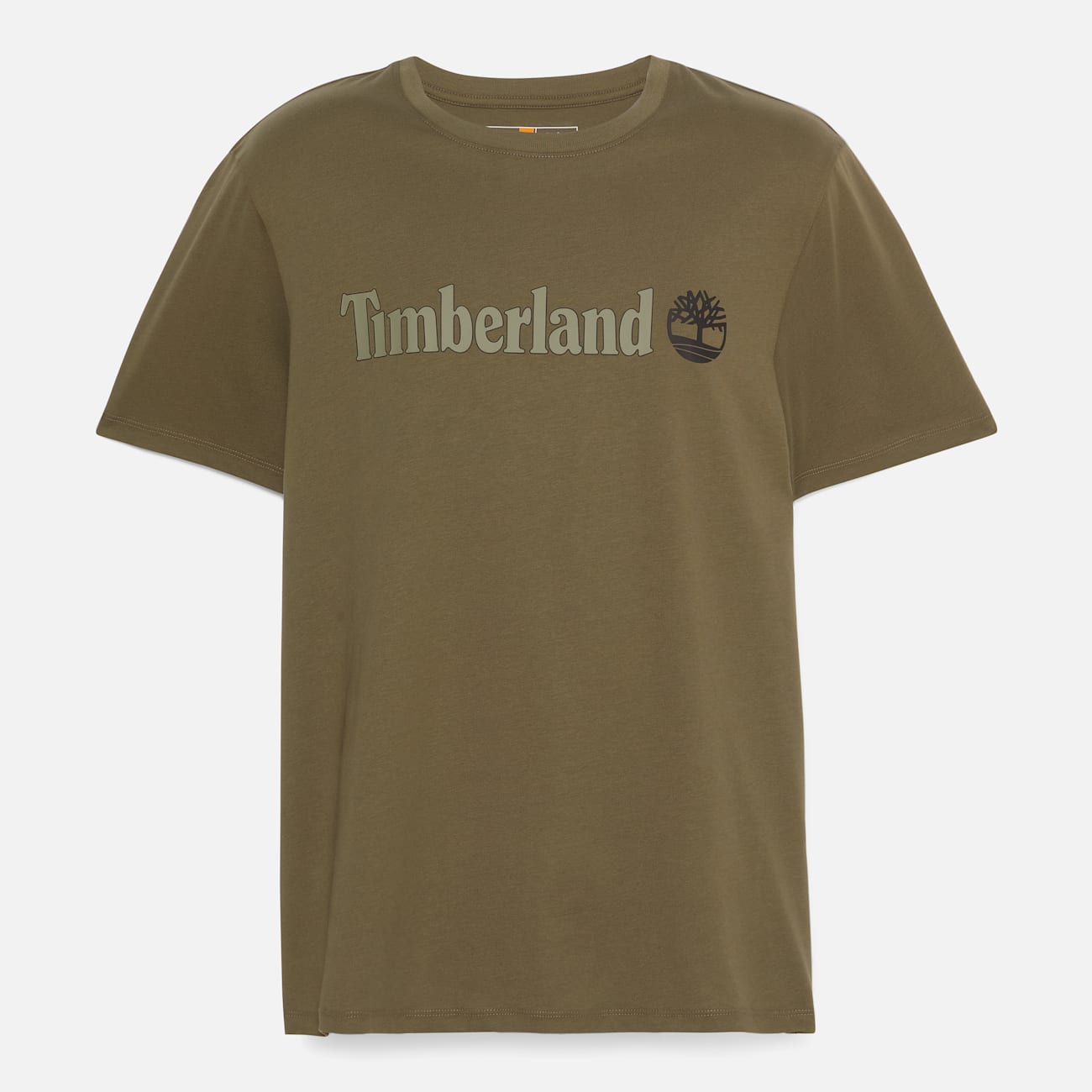 Timberland T-shirt Verde da Uomo con Logo Lineare Kennebec River Timberland T-shirt Verde da Uomo con Logo Lineare Kennebec River